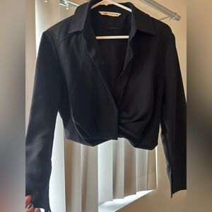 Zara Elegant Black Blazer top style